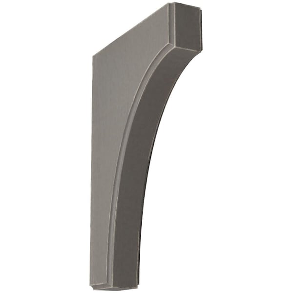 Ekena Millwork 1 3/4"W x 8"D x 12"H Clarksville Wood Vintage Decor Bracket, Reclaimed Grey BKTWD02X08X12CVGY - main